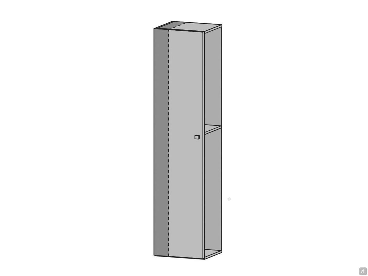 Custom width for hinged wardrobes