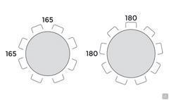 Even Table - Seating diagram