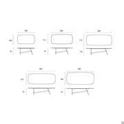 Slot table by Bonaldo - Models and Measurements