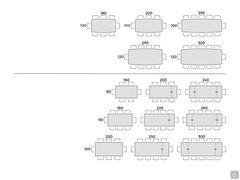 Still table with stoneware top - Table seating capacity