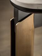 Another detail of the legs of the Mirage table by Cantori