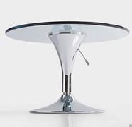 Satellite round height adjustable table (glass top out of production)