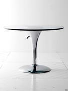 Satellite round height adjustable table (glass top out of production)