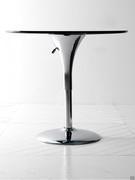 Satellite round height adjustable table (glass top out of production)