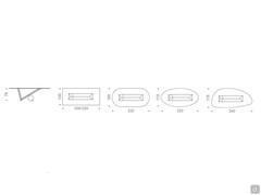 Table Valentinox - models and dimensions