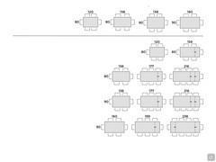 Hermione table - Table seats scheme