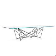 Gordon dining table by Cattelan with glass top