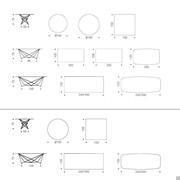 Gordon table in keramik and outdoor version - models and measurements