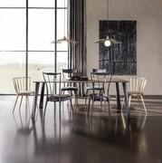 Milos rectangular table with cantori's chairs