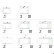 Available models diagrams and measurements