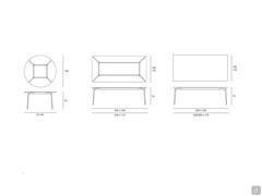 Table Ethan Glass - models and dimensions