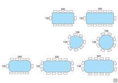 Seating chart - keramik stone top