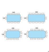 Table Seating Scheme - top wood essence