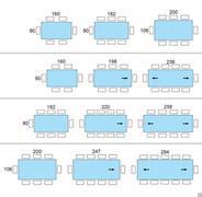 CrystalArt Glass Top - Table seating chart