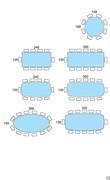 Table Seating Scheme - Keramik Stone Top Table Seating Scheme