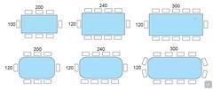 Seats scheme for the glass top