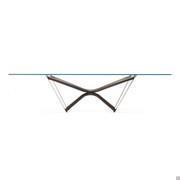 Marathon by Cattelan dining table with base in wood and metal