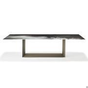 Dragon by Cattelan dining table with clear glass top CrystalArt CY01