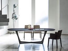 Jones dining table with 250 cm shaped rectangular top