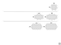 Leander table - Table seats diagram