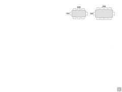  Wave table with marble top - Table seats scheme