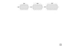 Adelchi dining table - Table seats scheme