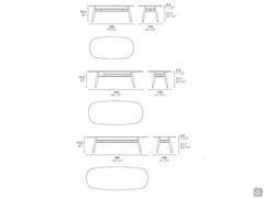 Model and measurements with wooden top