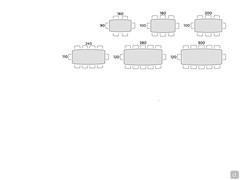 Arex table - Table seats scheme