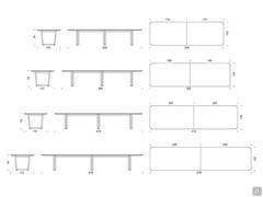 Dart table - models and measurements