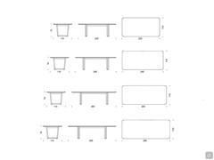 Dart table - models and measurements