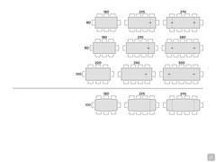 Trevor table - Table seats scheme