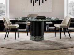 Hidalgo round table in alps green marble