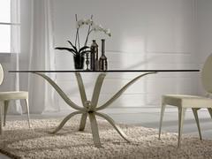 Table Atlante by Cantori - base with curved legs