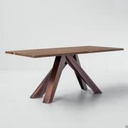 Big table by Bonaldo with copper bronze legs