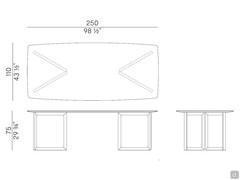 Table dimensional scheme Opus barrel