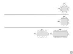 Opus table - Table seats scheme