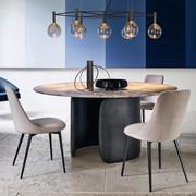 Mellow round table with central base by Bonaldo