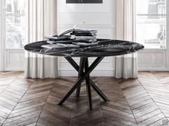 Masami table with Marquinia Black marble top