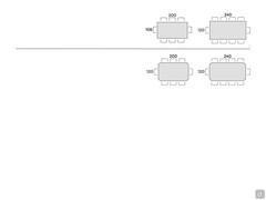 Edwin table with marble top - Table seats scheme