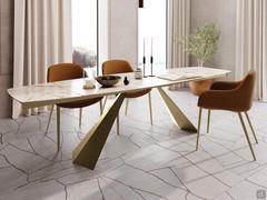 Shore Modern table in the elegant extending barrel version