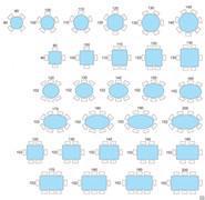 Santiago Table - Table Seats Scheme