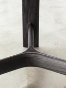 Close up of the solid-wood base structure with smooth lines