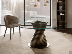 Living room design table Vortex in 180 cm round format 