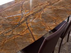 View of the Indian Rainforest Brown marble top