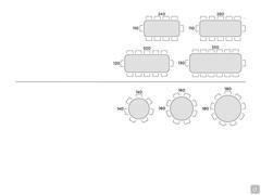 Conrad Table - Table seats scheme