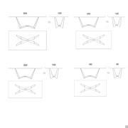 Dimensions for rectangular Reverse table 