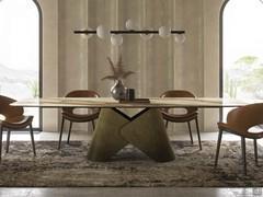 Scott by Cattelan, a table with a ceramic top for elegant living rooms