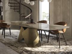 The table Scott by Cattelan in the version with a ceramic top and a simple edge