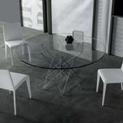 Octa table with central woven base