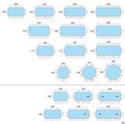 Octa table by Bonaldo - Table Seating Scheme